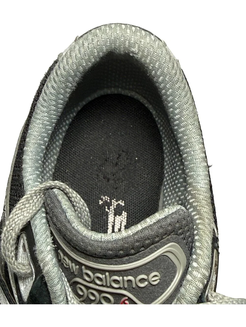 New Balance 990 V6 Black/Grey Kids Sneakers GC990BK6 Size 5Y / 6.5 Womens